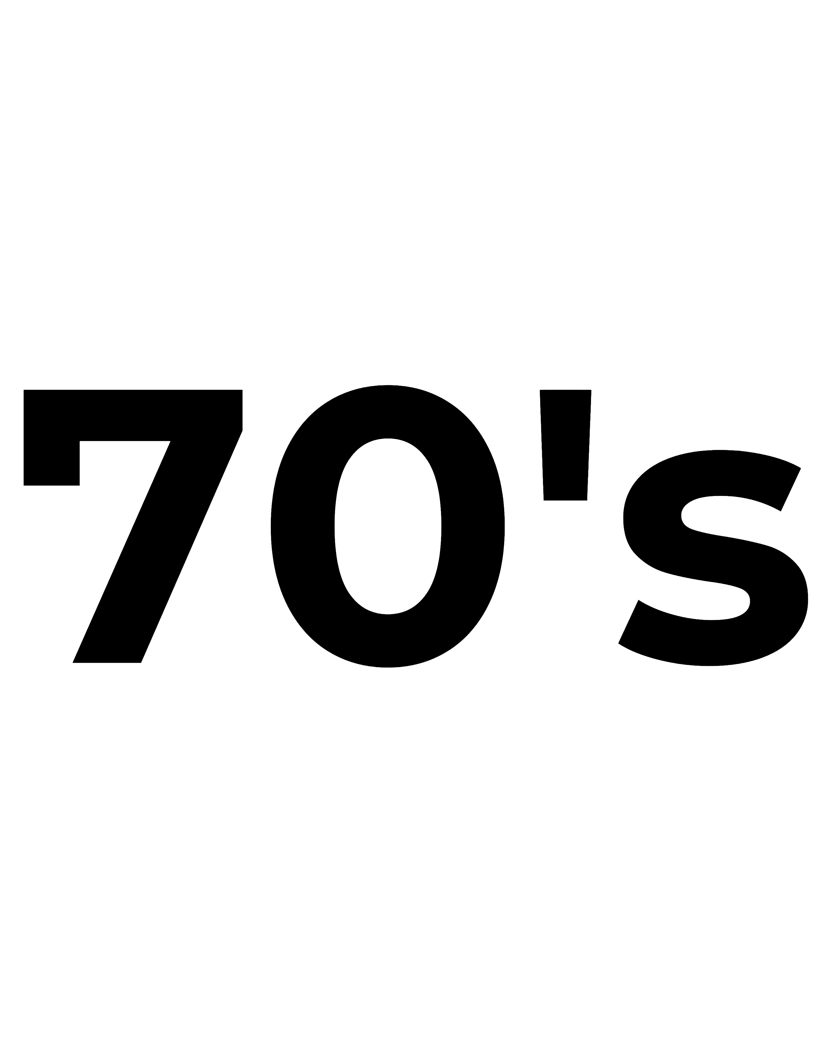 70's