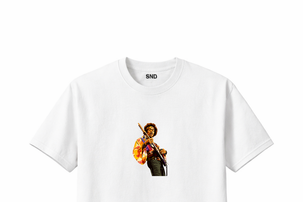 Jimi on guitar | T-Shirt