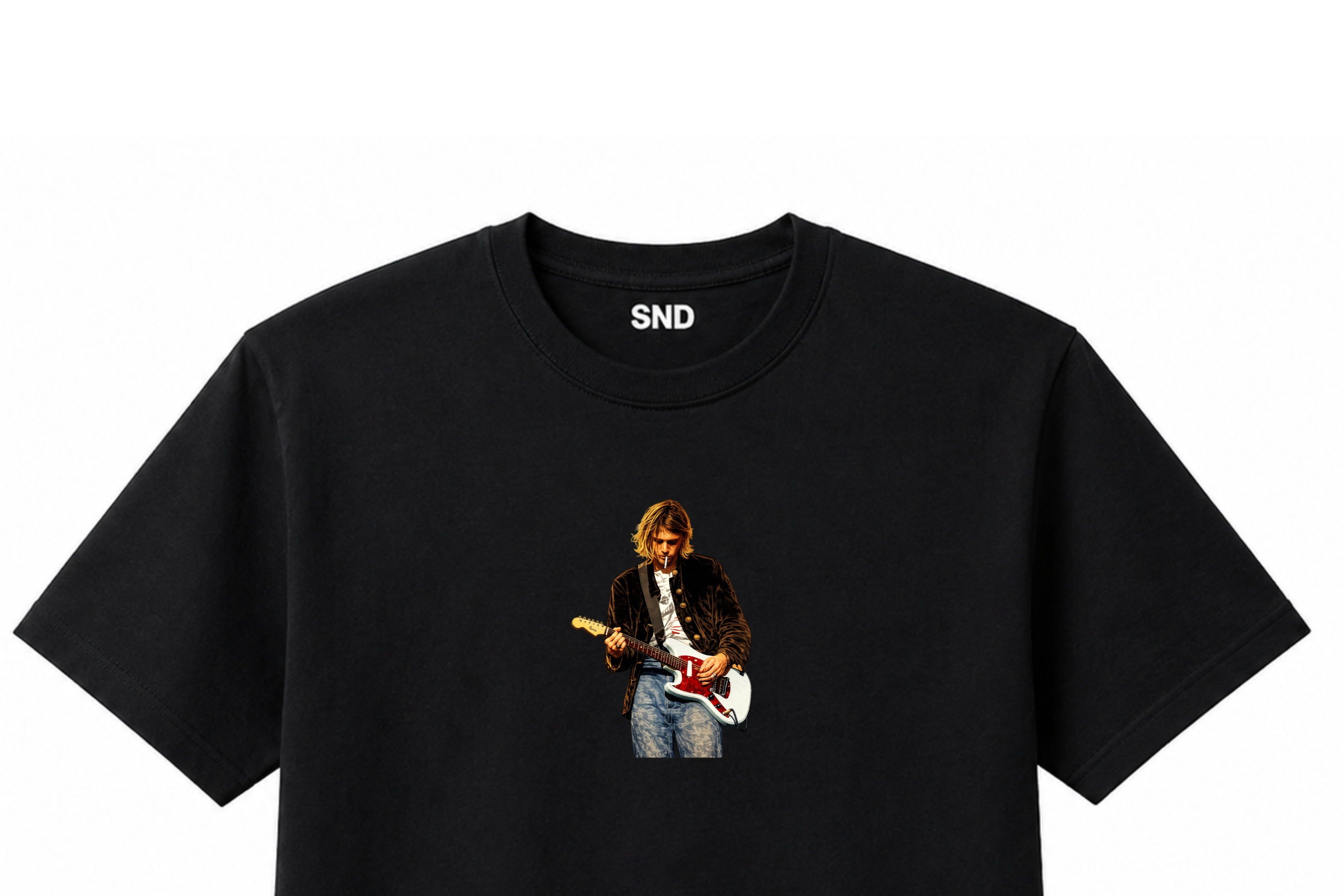 Kurt on guitar  | Nirvana tribute T-Shirt