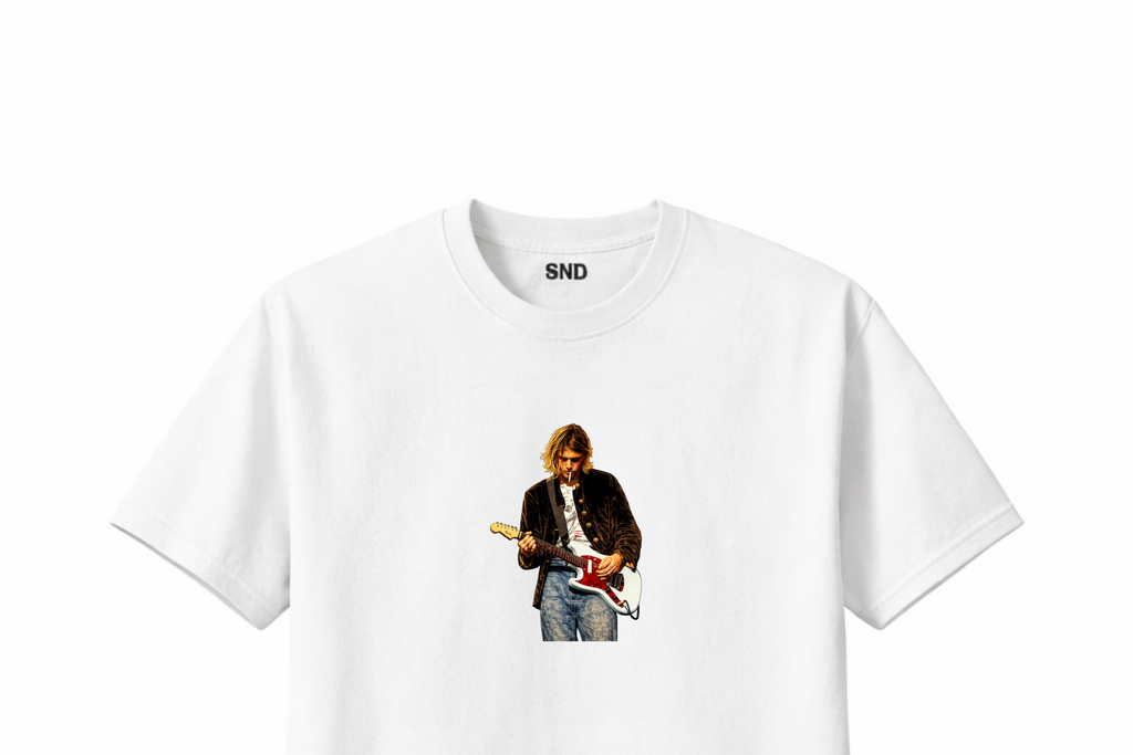 Kurt on guitar  | Nirvana tribute T-Shirt